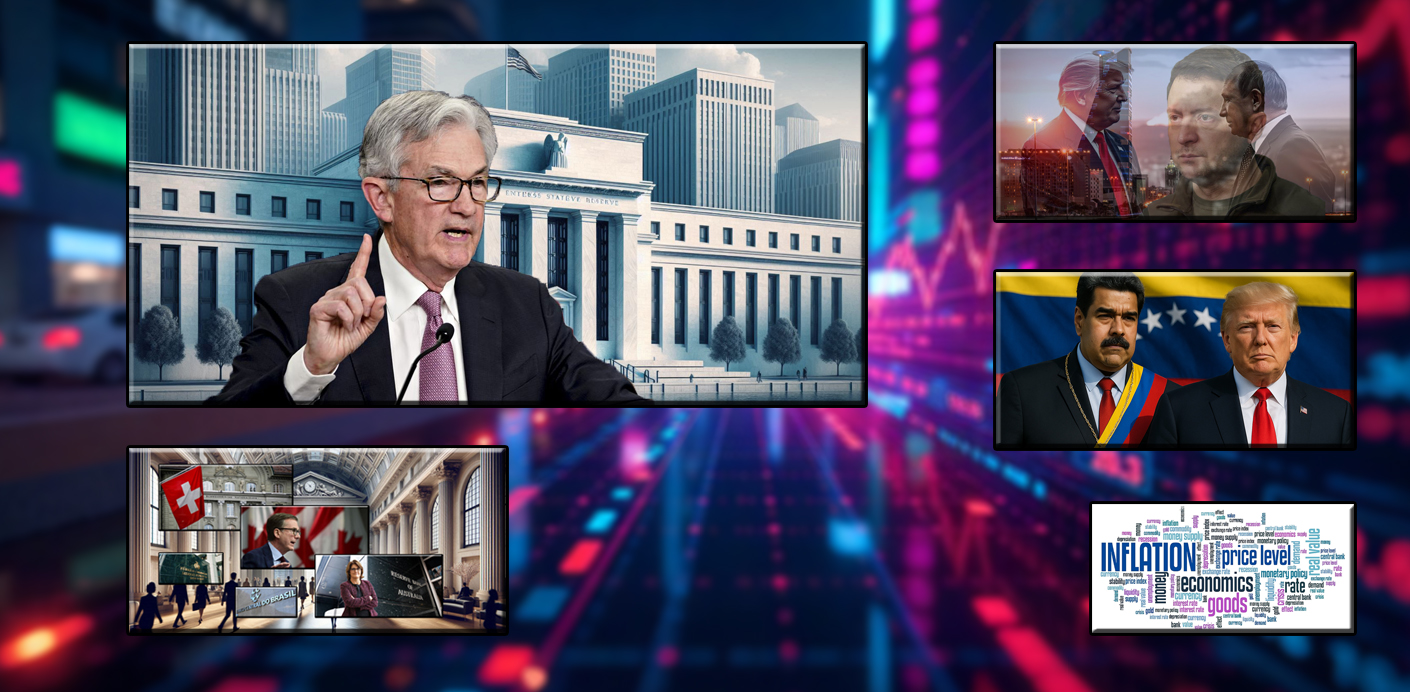 A semana que começa<br>Uma semana de bancos centrais